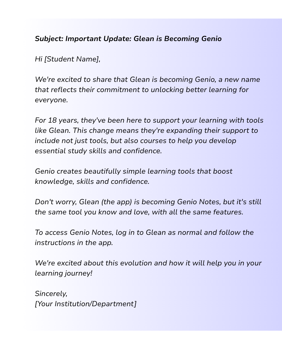Email Template image